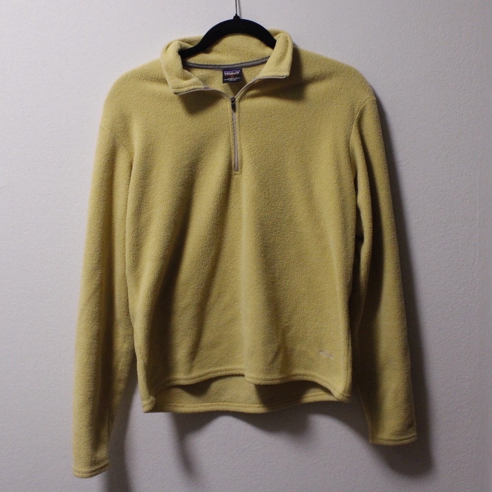 Yellow Quarter Zip Sweater